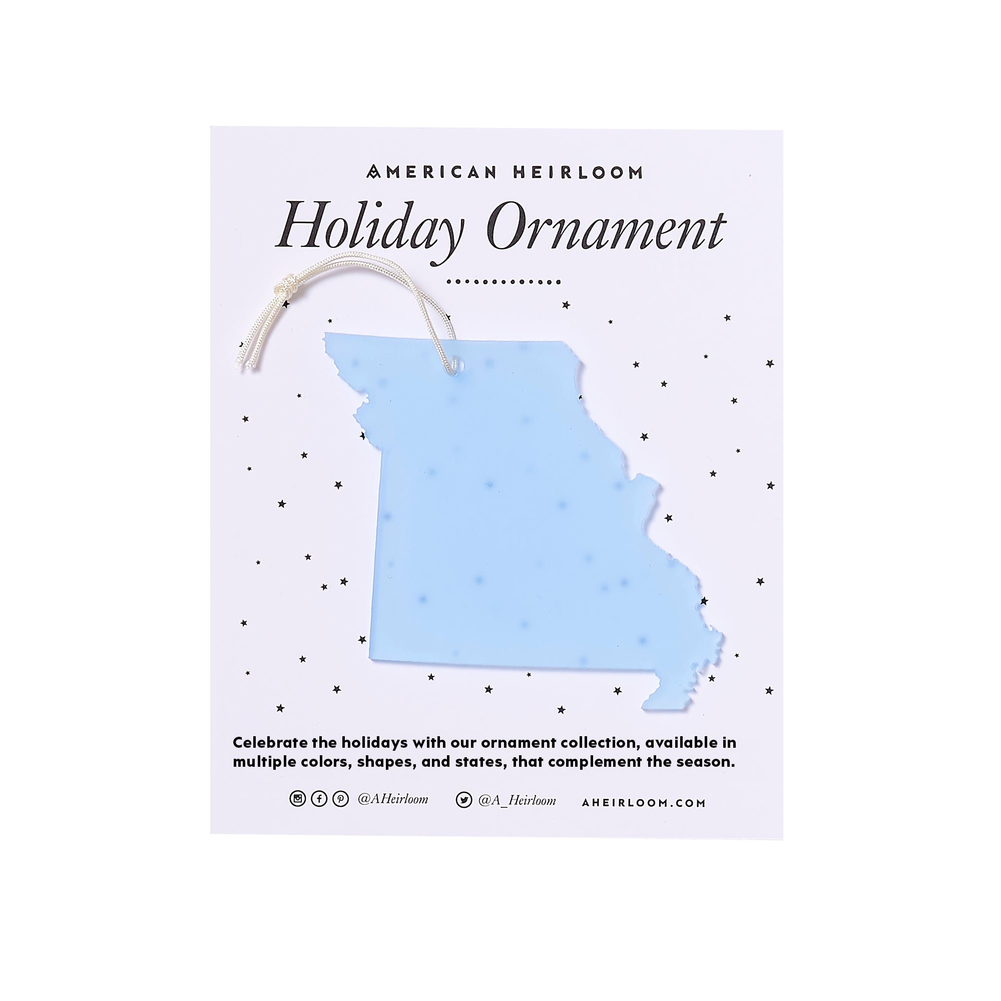 Arkansas Holiday Ornament