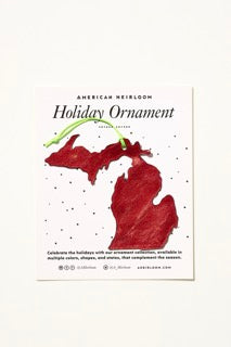 West Virginia Holiday Ornament