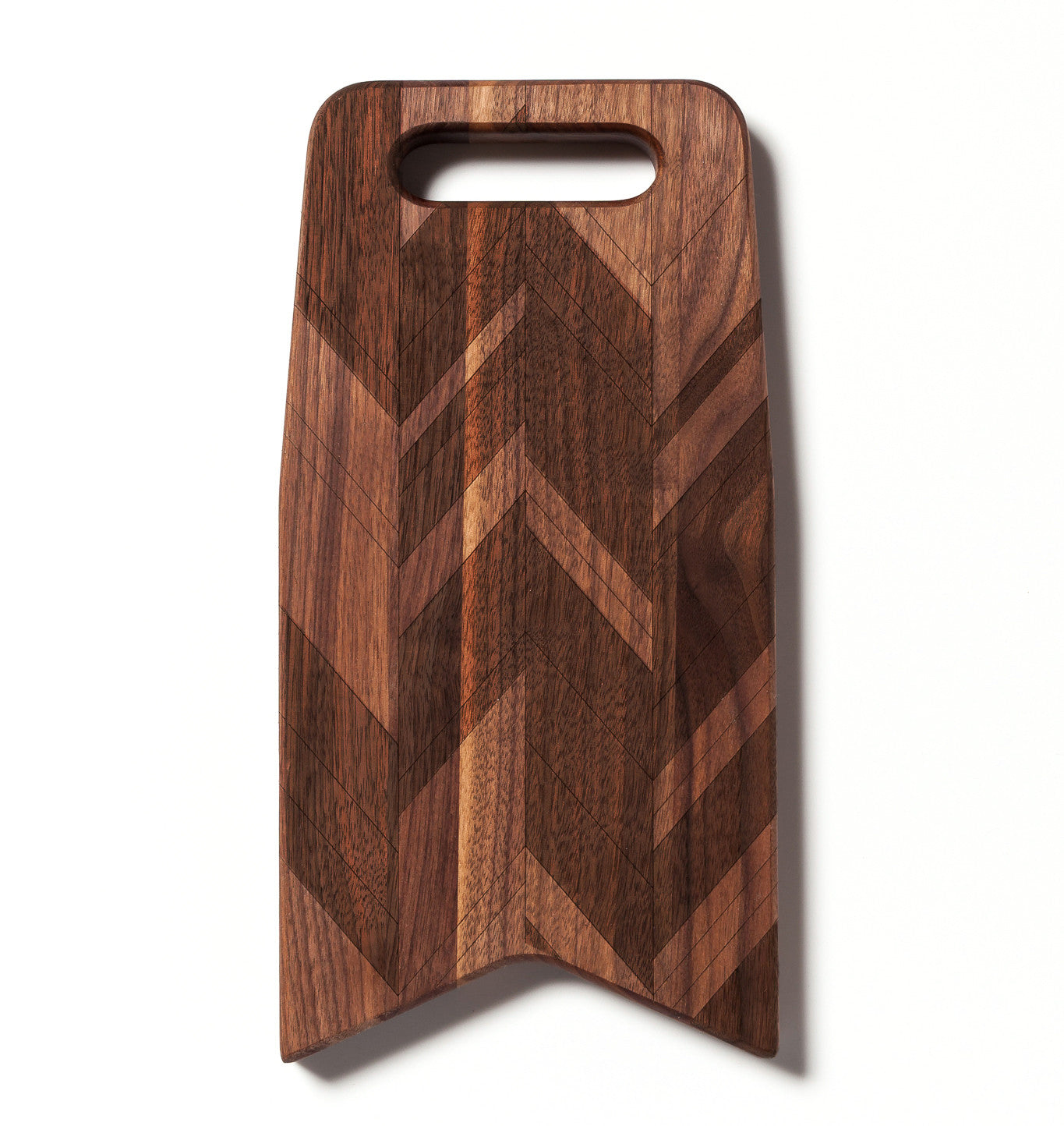 Monogram & Herringbone Pattern: 12x6 Cutting Board