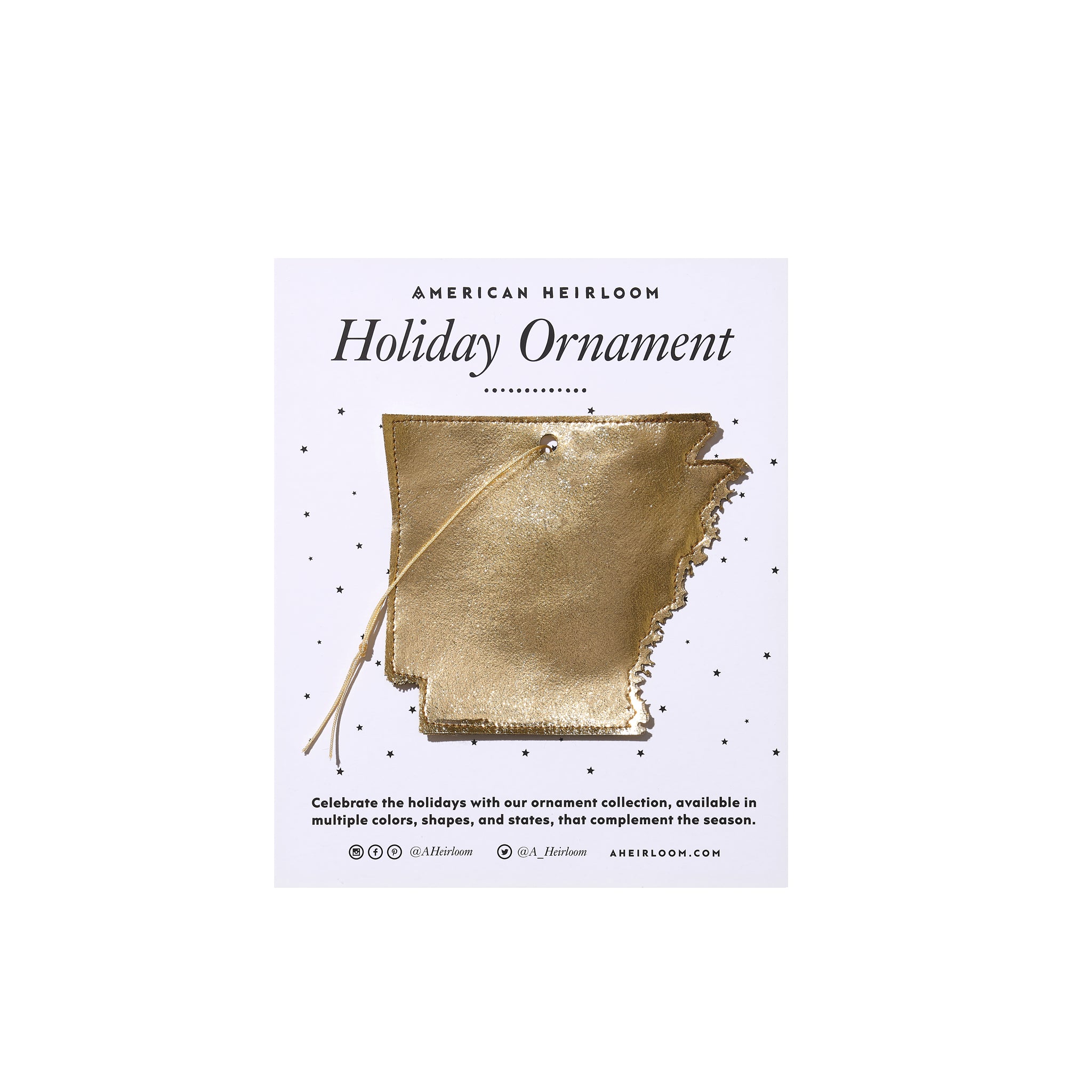 Arkansas Holiday Ornament